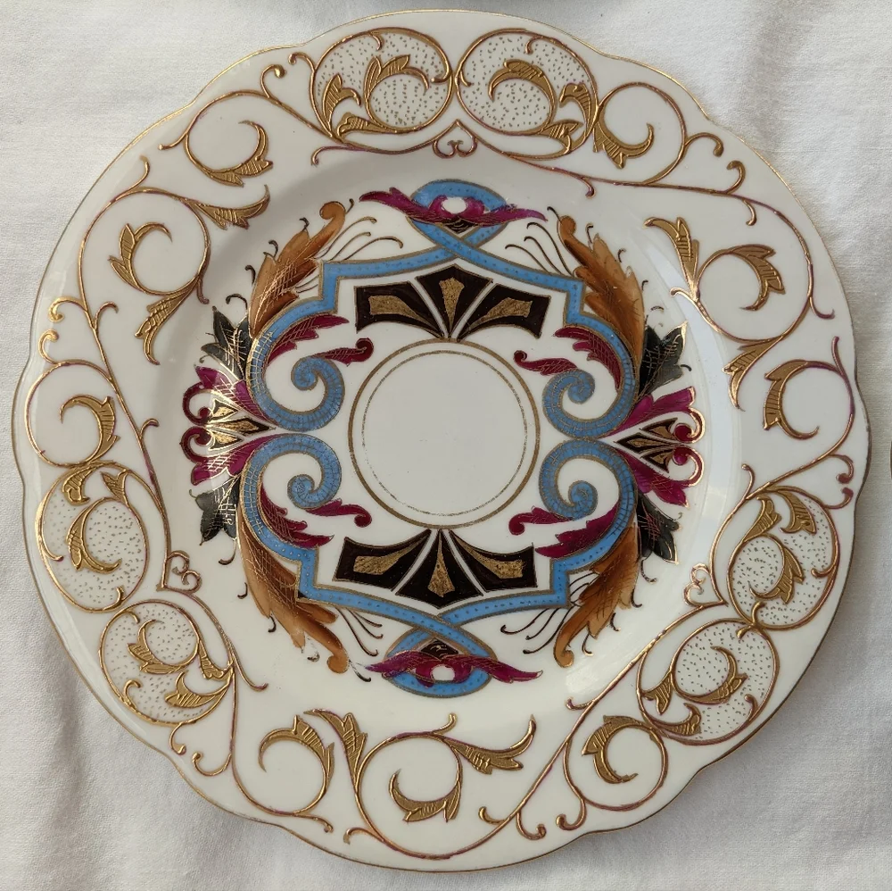 Boseck & Co Imperial Vienna Austria Art Nouveau Handpainted Porcelain Plates - 4 - Picture 4 of 16